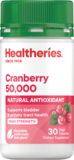 Healtheries Cranberry 50,000 30s 